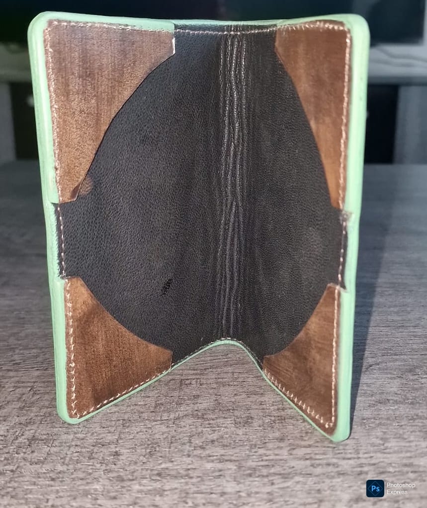 handgemaakte- echt leer-paspoort dekking-amenhotep