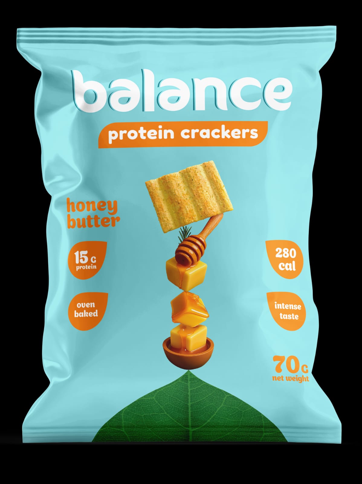 balance-crackers-honey butter-protein15 gram--10X70 gram- baked oven