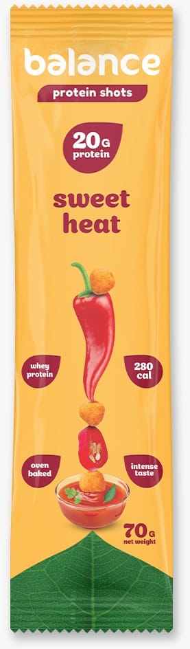 balance -protein- shots-20gram-sweet heat- baked oven-10x70gram