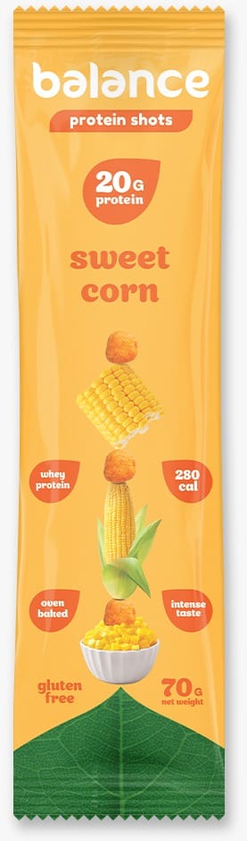balance -portein-shots-sweet corn-20g protein-baked oven-10x70gram