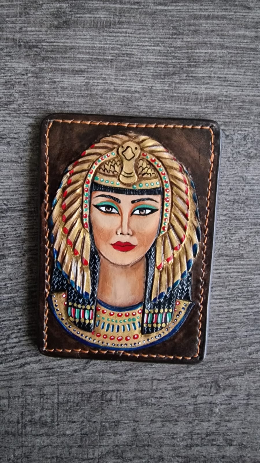 farao-handgemaakte-echt leer-portemonnee-isis